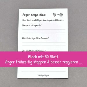 Block «Ärger-Stopp»
